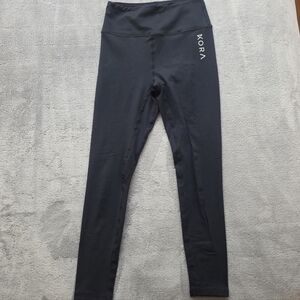 Kora Black Crop Length Leggings Size Medium